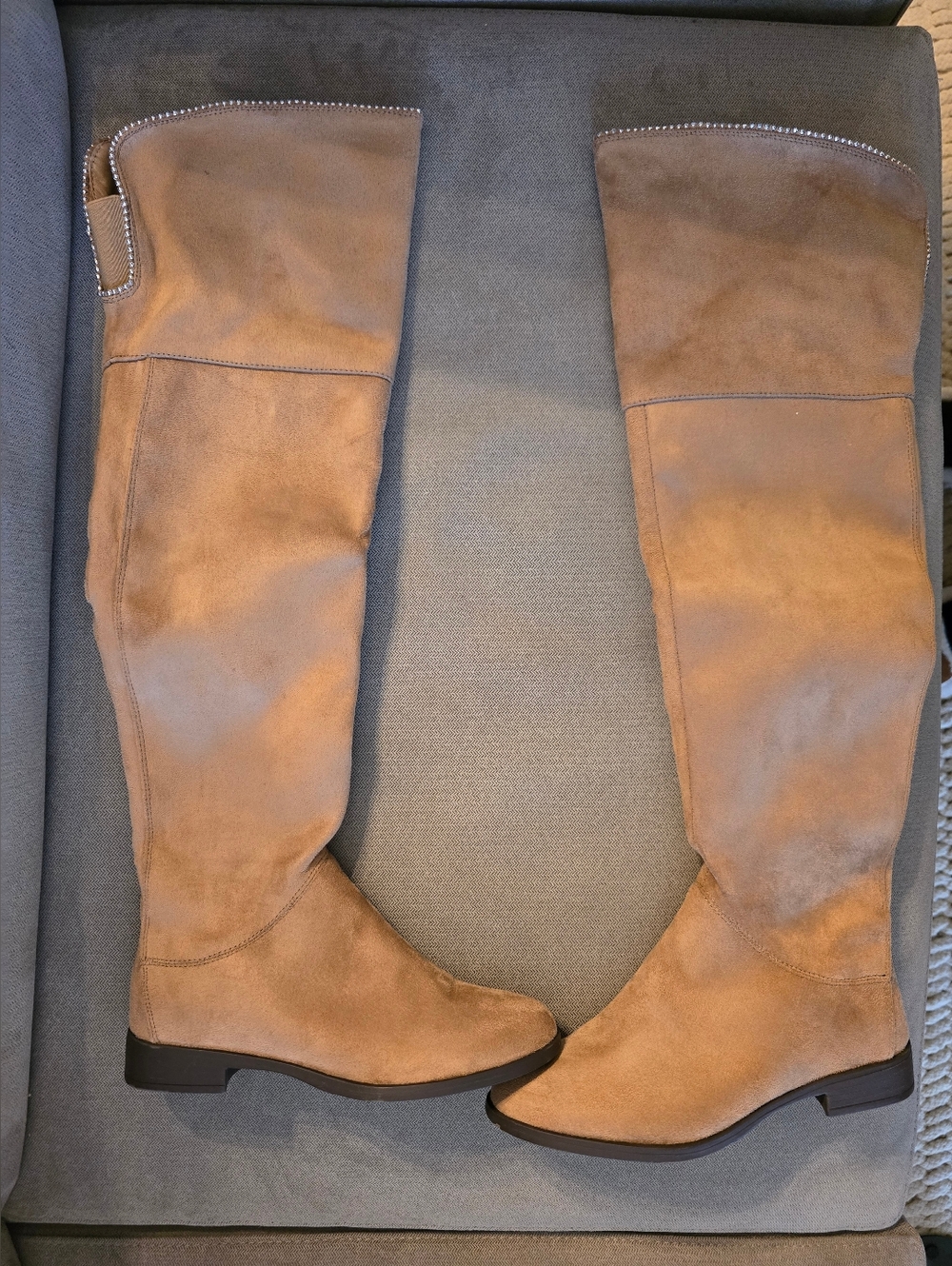 NIB XOXO Tristen Light Taupe Boots Womens 6